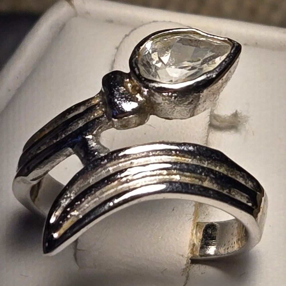 Wrap vintage sterling silver ring sz 6